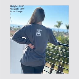 Cotton Long-Sleeve with Stenciled 3