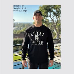 Cotton Long-Sleeve with Stenciled 4