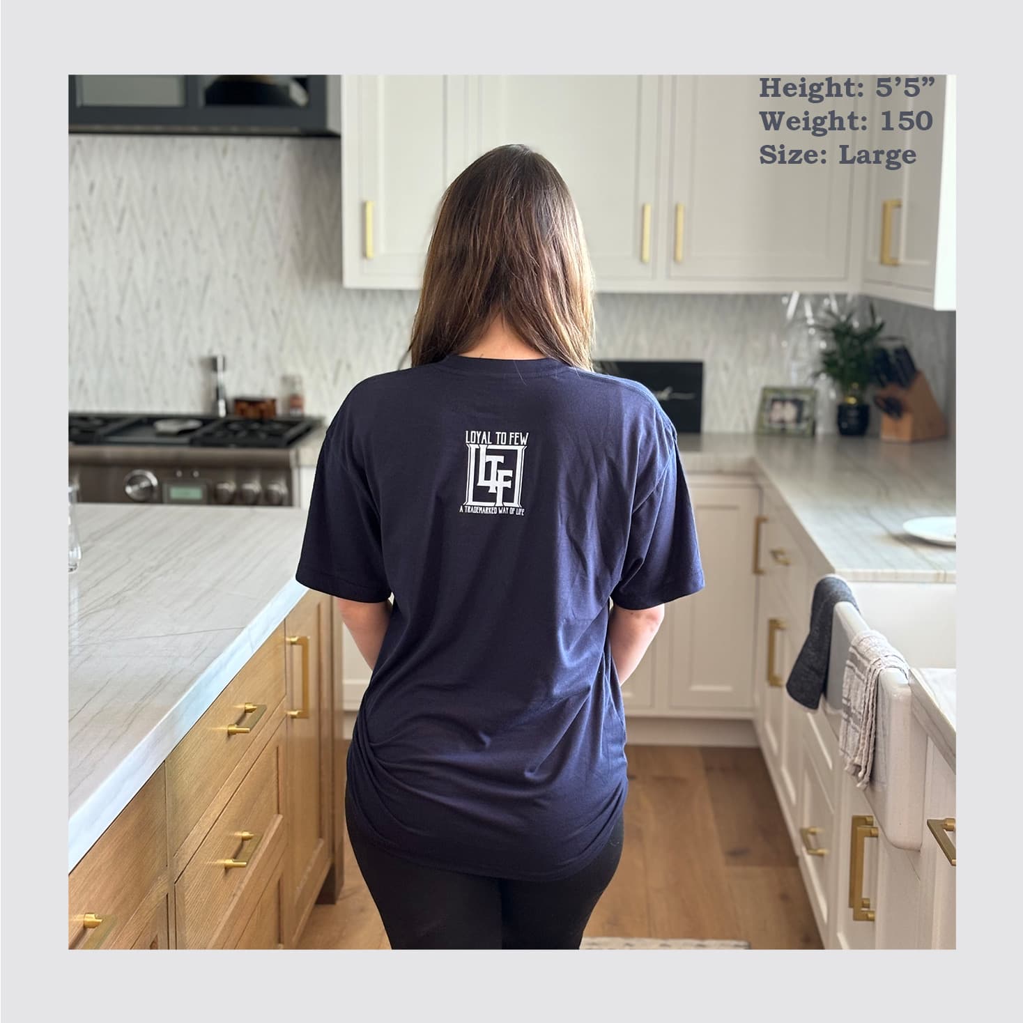 50/50 Tee with Stenciled 3