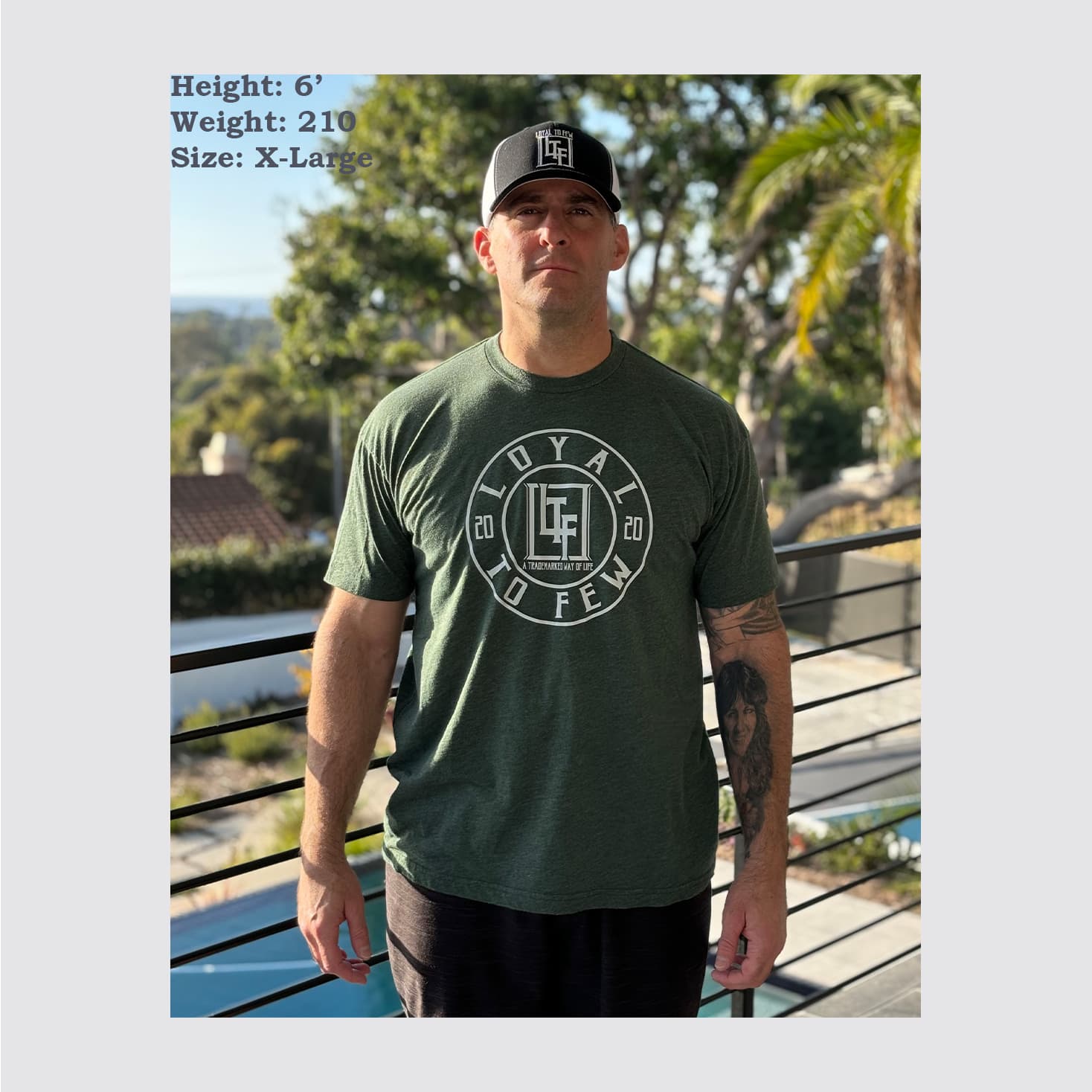 50/50 Tee with Stenciled 4