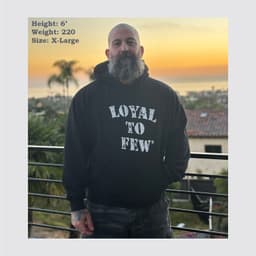 50/50 Hoodie with Stenciled 1