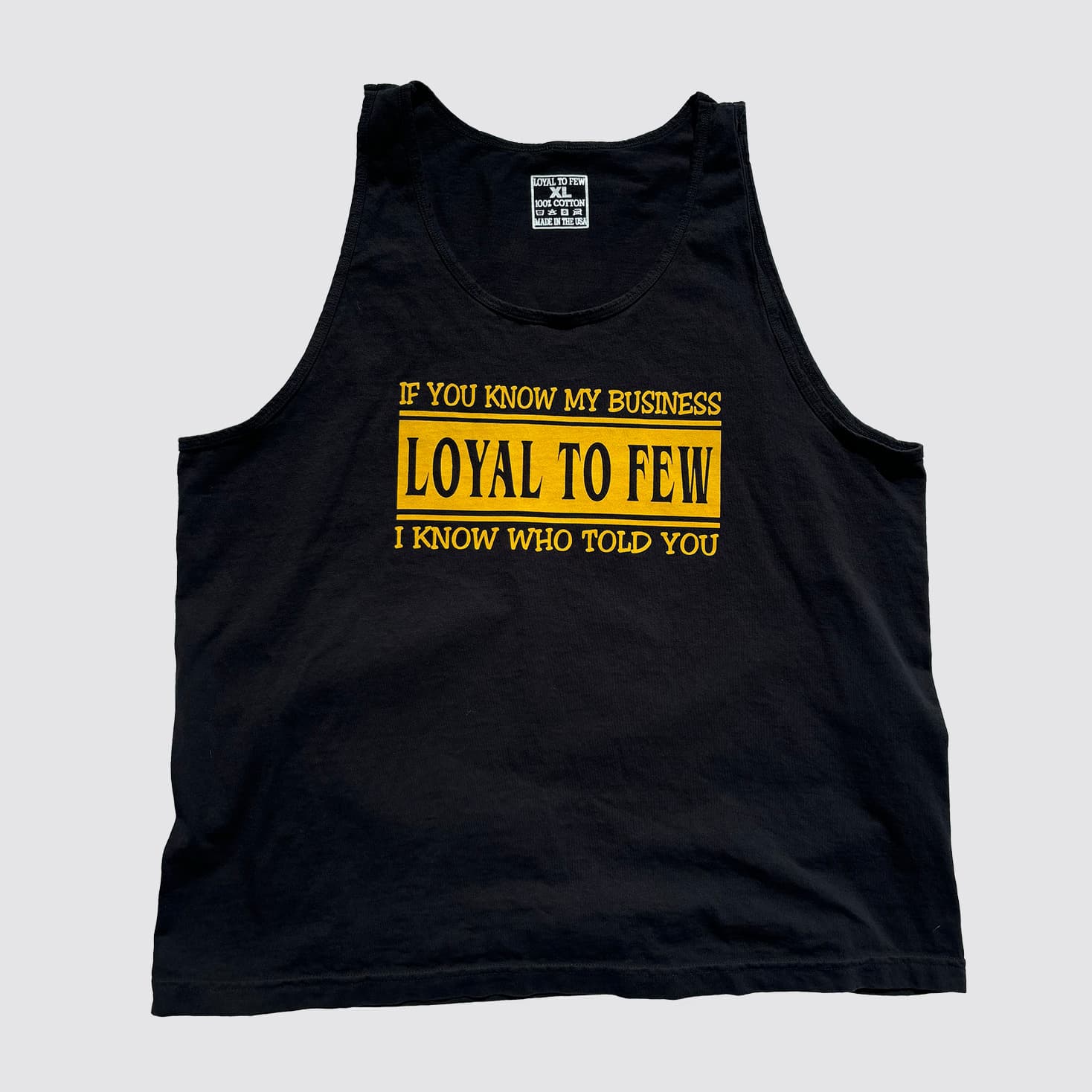 Cotton Tank with Business