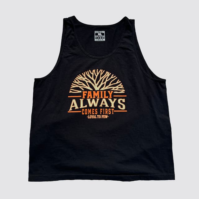 Cotton Tank with Family First