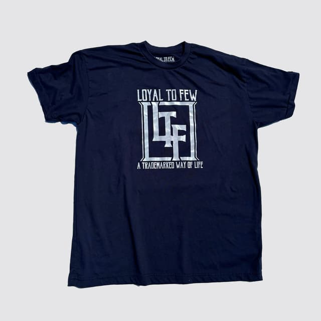 50/50 Tee with Block (Navy)