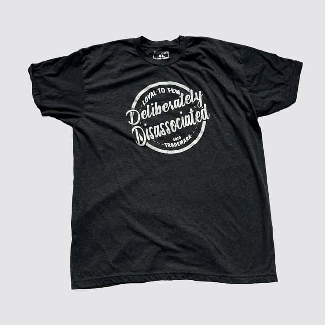 50/50 Tee with Disassociated (Gray)