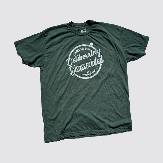 50/50 Tee with Disassociated (Green)