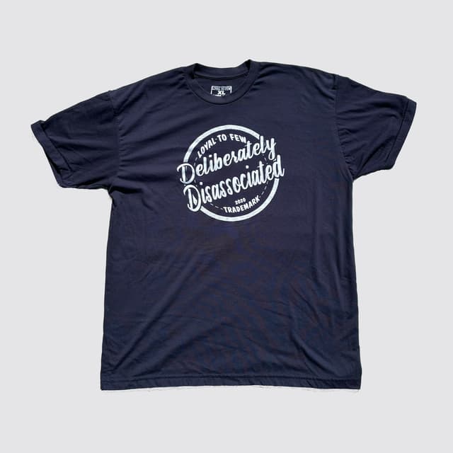 50/50 Tee with Disassociated (Navy)