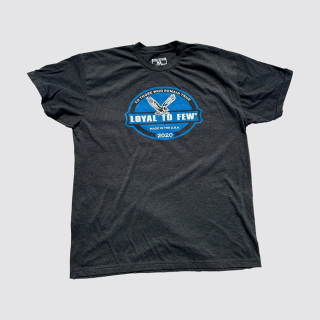 50/50 Tee with Remain True (Gray)