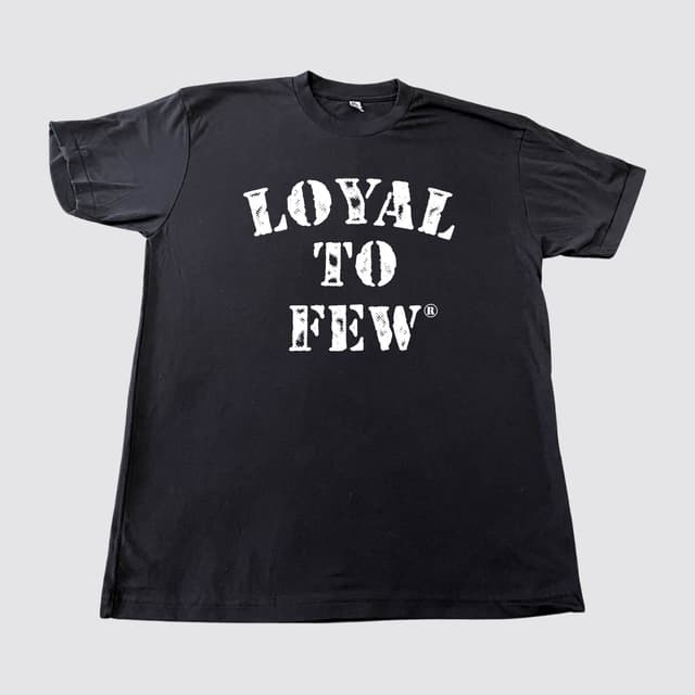 50/50 Tee with Stenciled