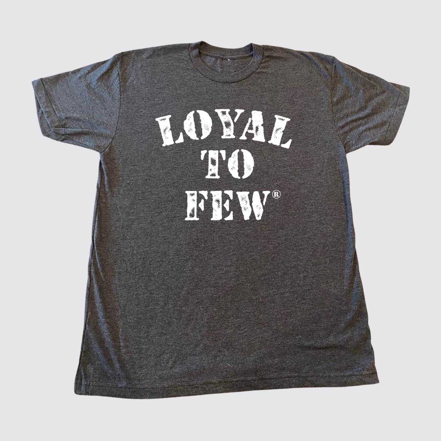 50/50 Tee with Stenciled