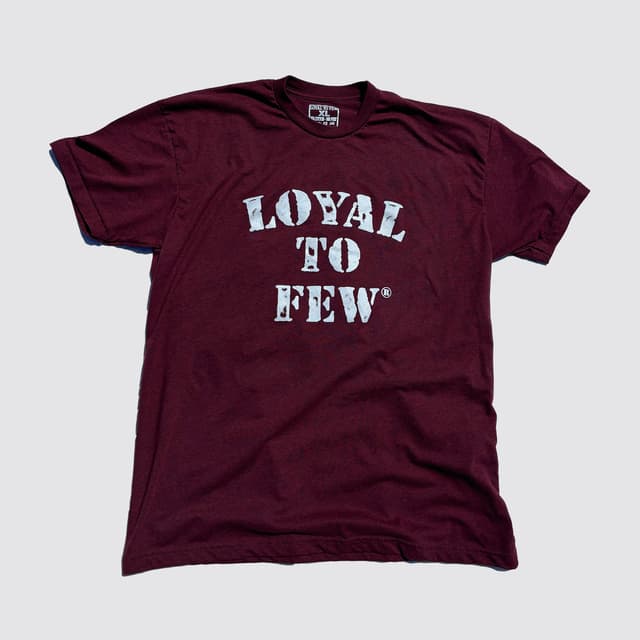 50/50 Tee with Stenciled