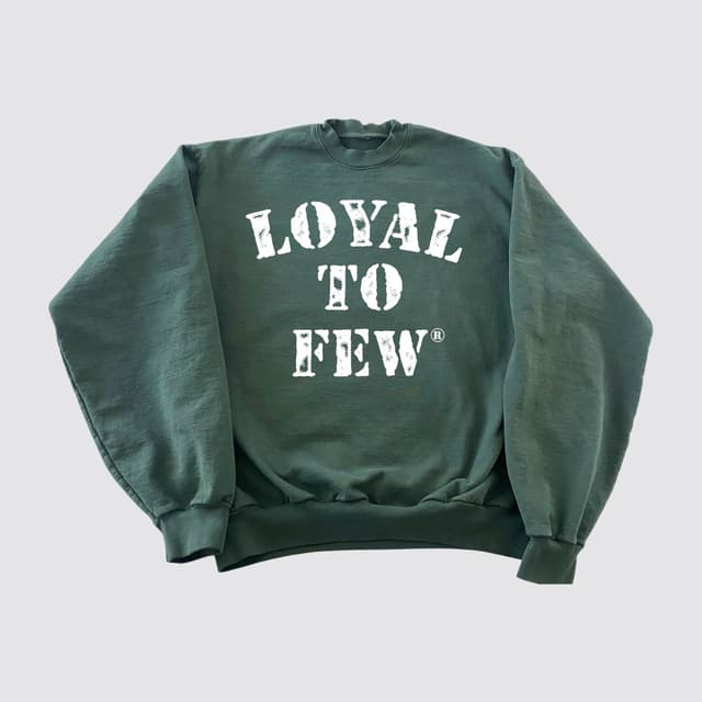 Cotton Crew with Stenciled