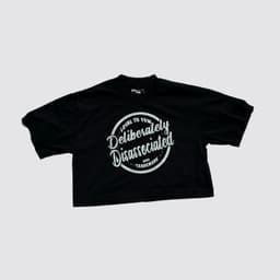 Cotton Oversized Crop with Disassociated 0