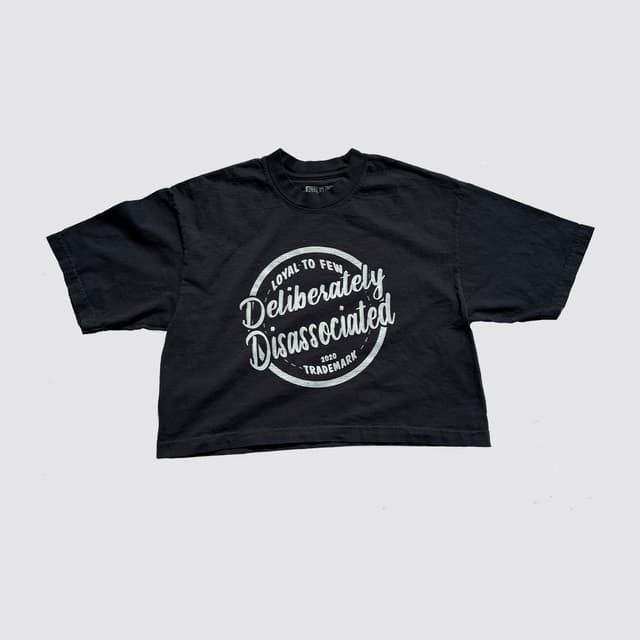Cotton Oversized Crop with Disassociated