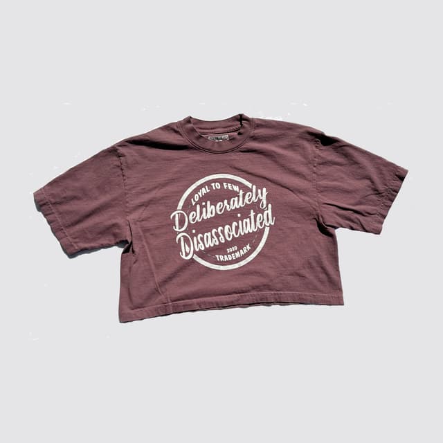 Cotton Oversized Crop with Disassociated
