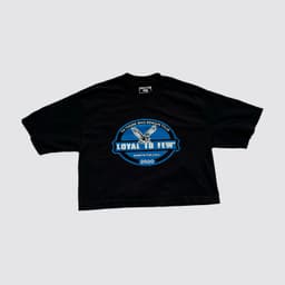 Cotton Oversized Crop with Remain True 0