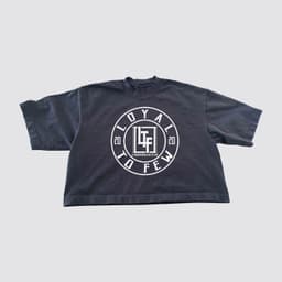 Cotton Oversized Crop with Stamp 0