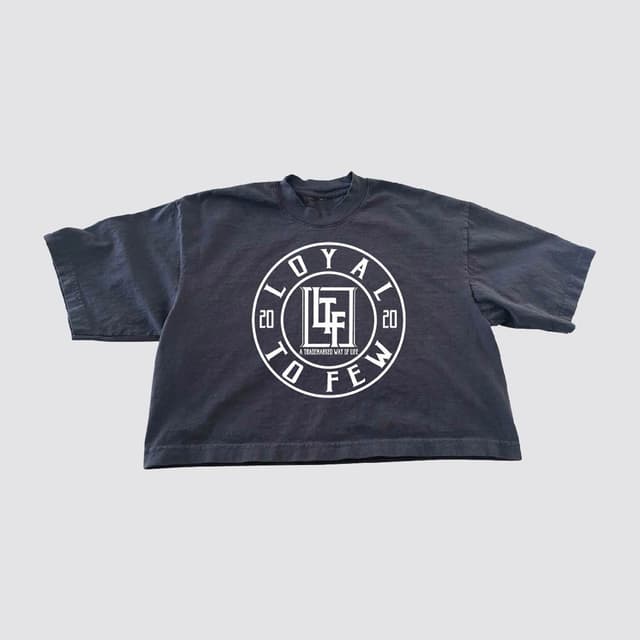 Cotton Oversized Crop with Stamp