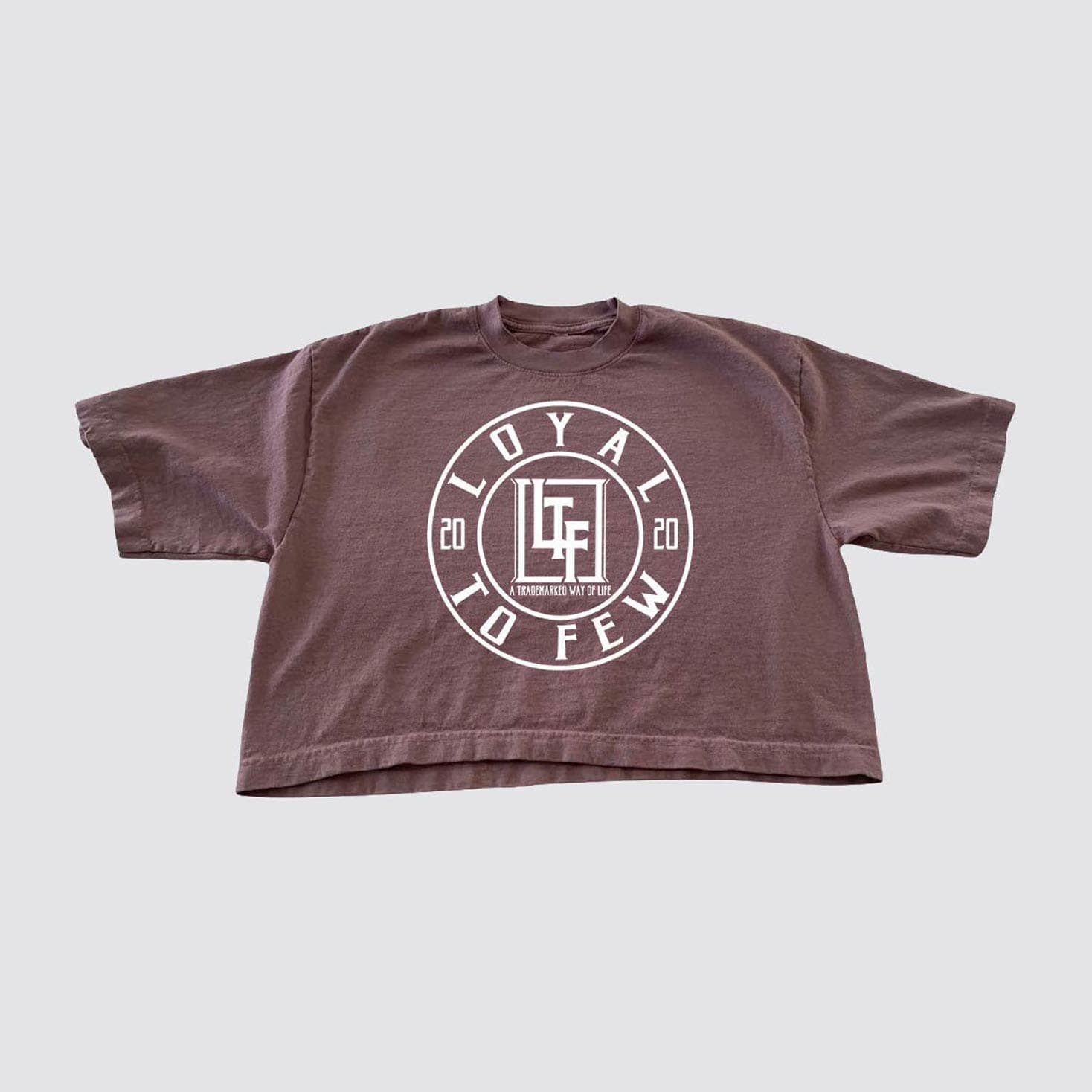 Cotton Oversized Crop with Stamp