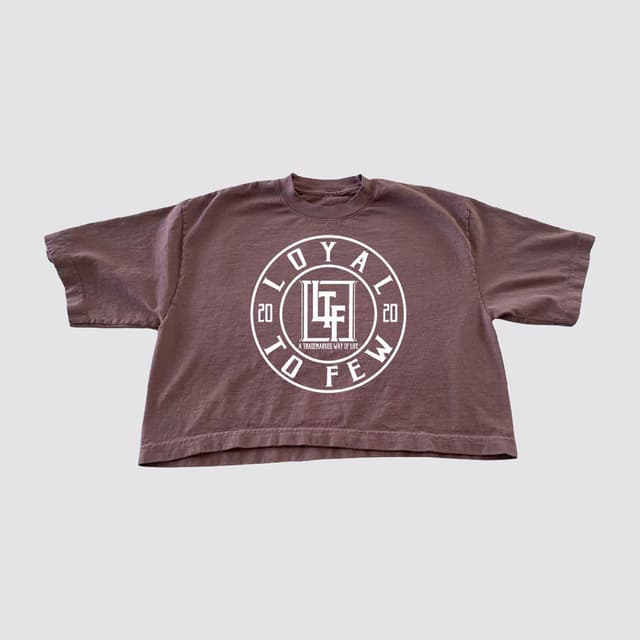 Cotton Oversized Crop with Stamp