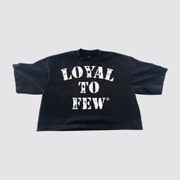 Cotton Oversized Crop with Stenciled 0
