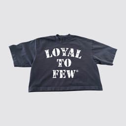Cotton Oversized Crop with Stenciled 0