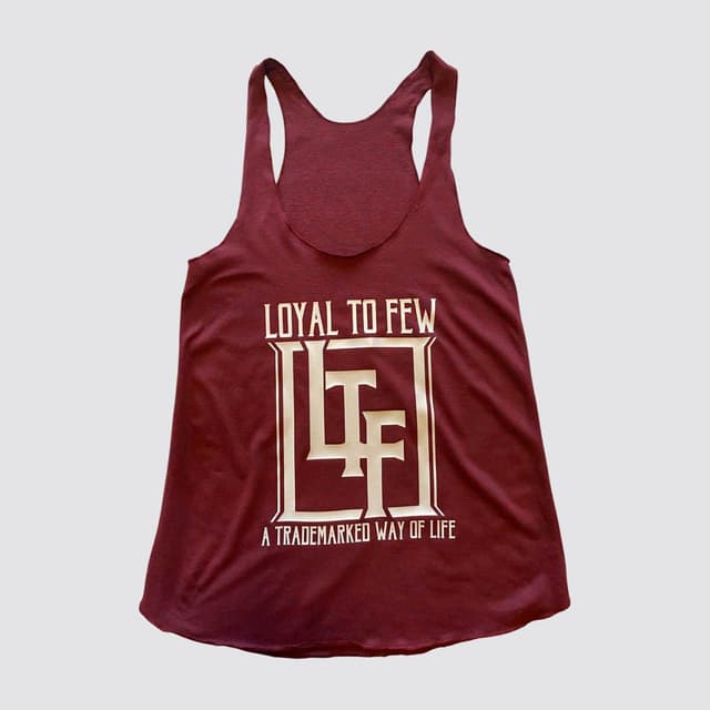 Tri-Blend Tank with Block (Maroon)