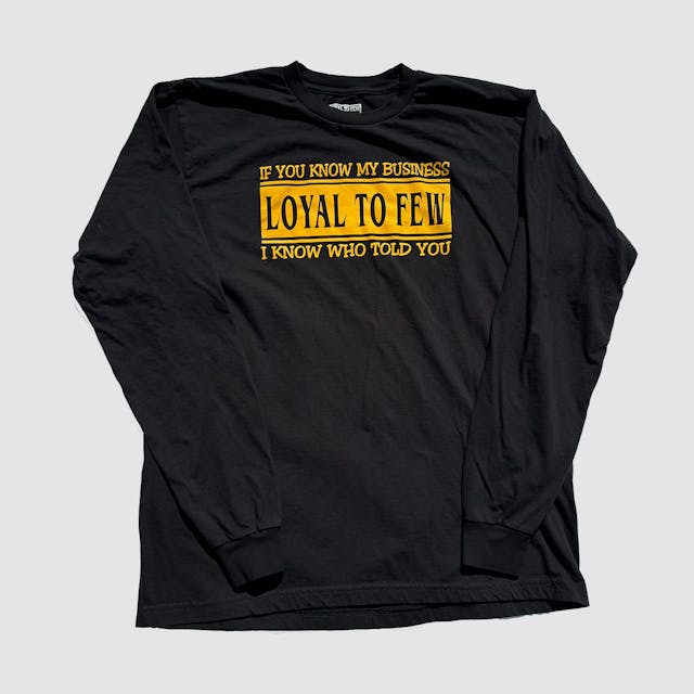 Cotton Long-Sleeve with Business (Black)