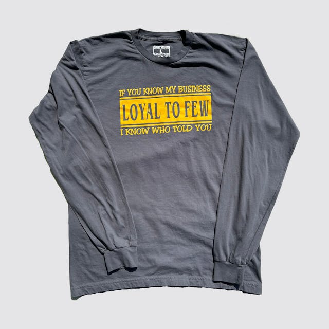 Cotton Long-Sleeve with Business (Gray)