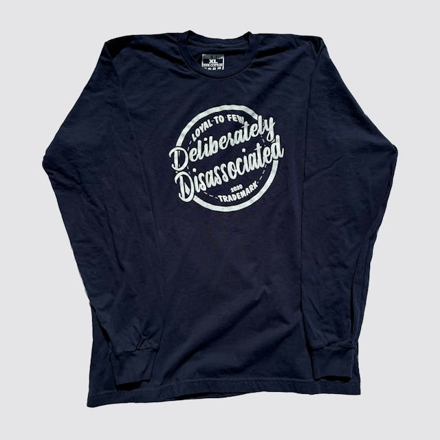 Cotton Long-Sleeve with Disassociated (Navy)