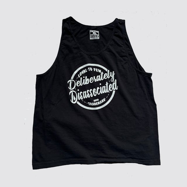 Cotton Tank with Disassociated (Black)