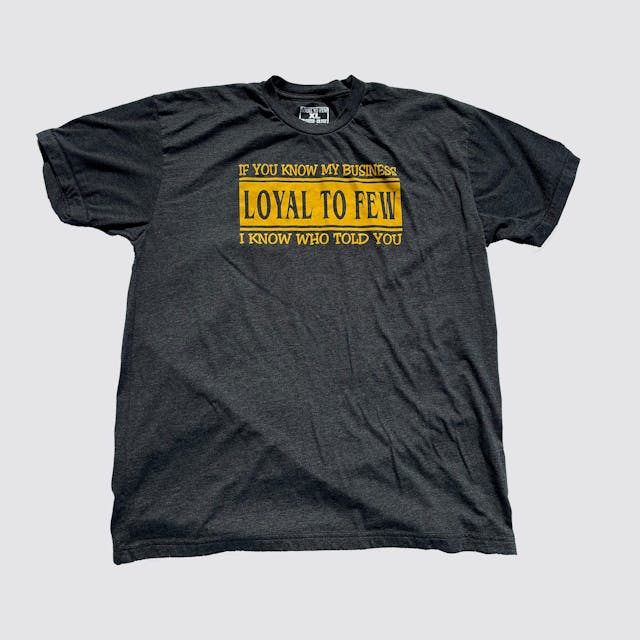 50/50 Tee with Business (Gray)
