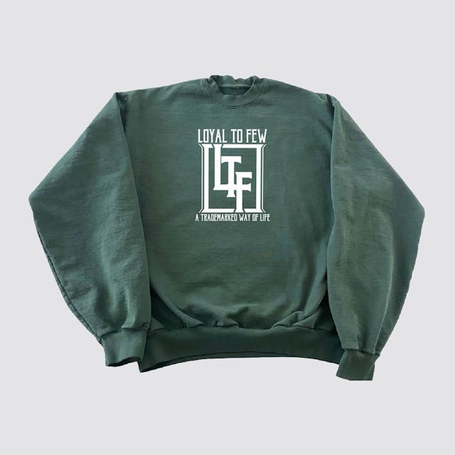 Cotton Crew with Block (Green)