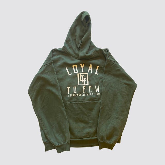 Cotton Hoodie with Arch (Green)