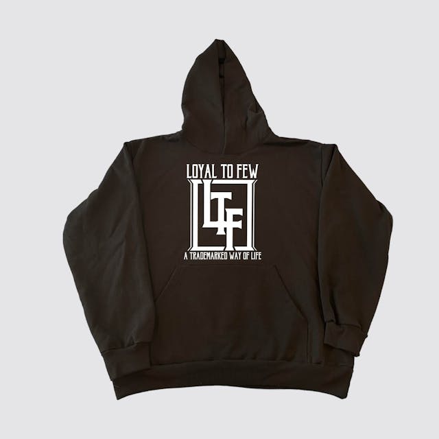 Cotton Hoodie with Block (Black)