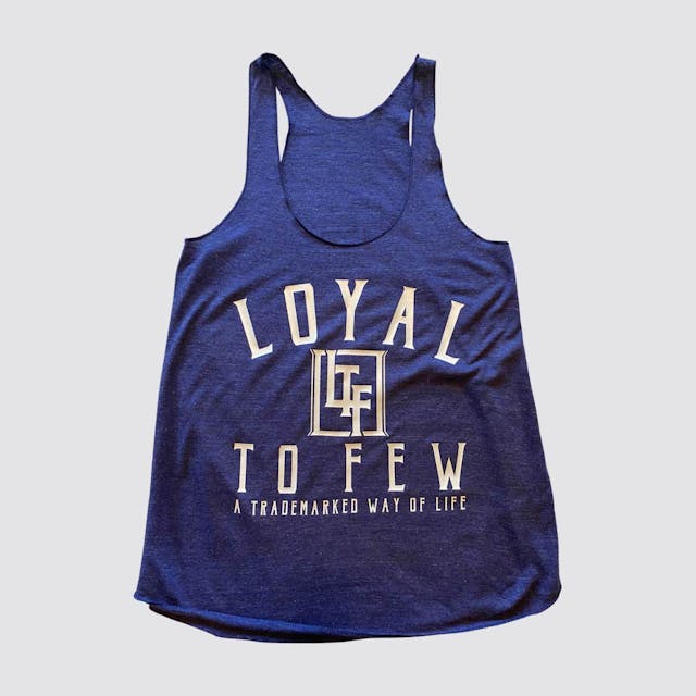 Tri-Blend Tank with Arch (Blue)