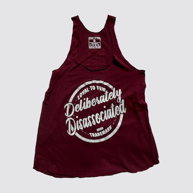 Tri-Blend Tank with Disassociated (Maroon)