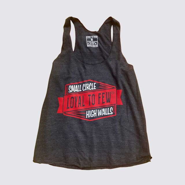 Tri-Blend Tank with Small Circle (Gray)